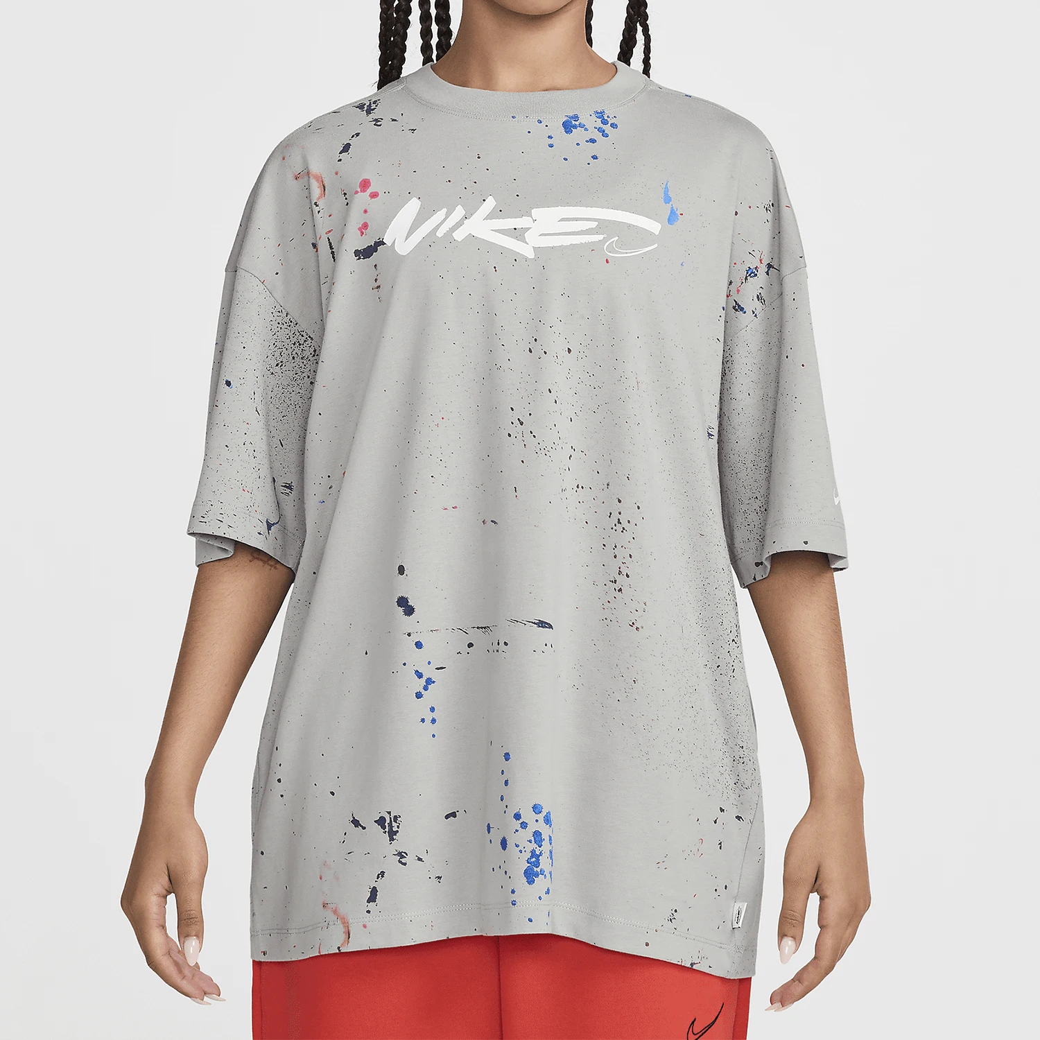 Nike Official Authentic 2024, новая женская простая дышащая футболка с круглым вырезом и короткими рукавами FZ0284-042