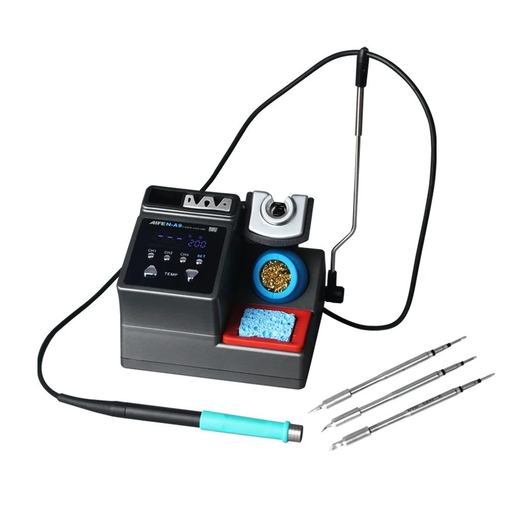 Паяльная станция AIFEN A9 с паяльным жалом C210/C245/C115 Ручка для электронной печатной платы BGA Сварочная паяльная станция Бессвинцовая