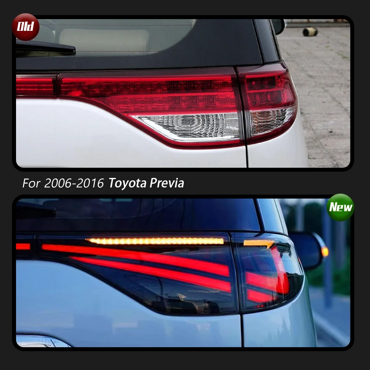 Фото Автомобильные фары TYPY для Toyota Privia, задний фонарь 2006-2016, светодиодный задний фонарь для проектора, дневные ходовые огни, автомобильные аксессуары №2