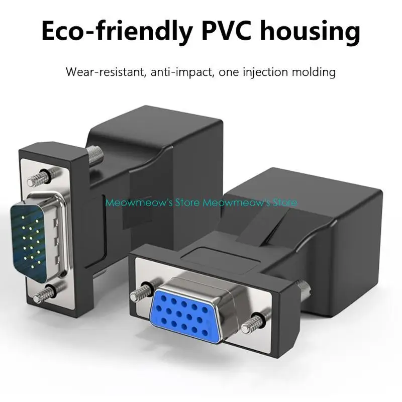 Фото W91a VGA в Ethernet Converter, Clear Material ABS Material №4
