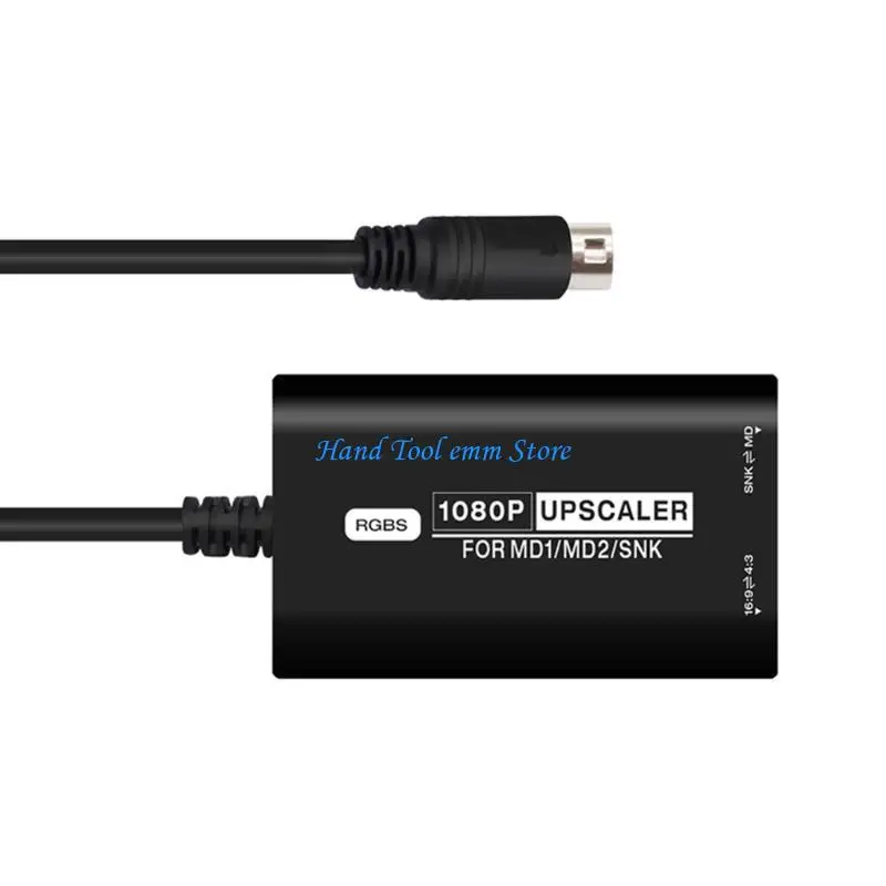 H37F для MD1 MD2 Converter RGBS UPSCALER 16: 9/4: 3 Адаптер переключения соотношения сторон