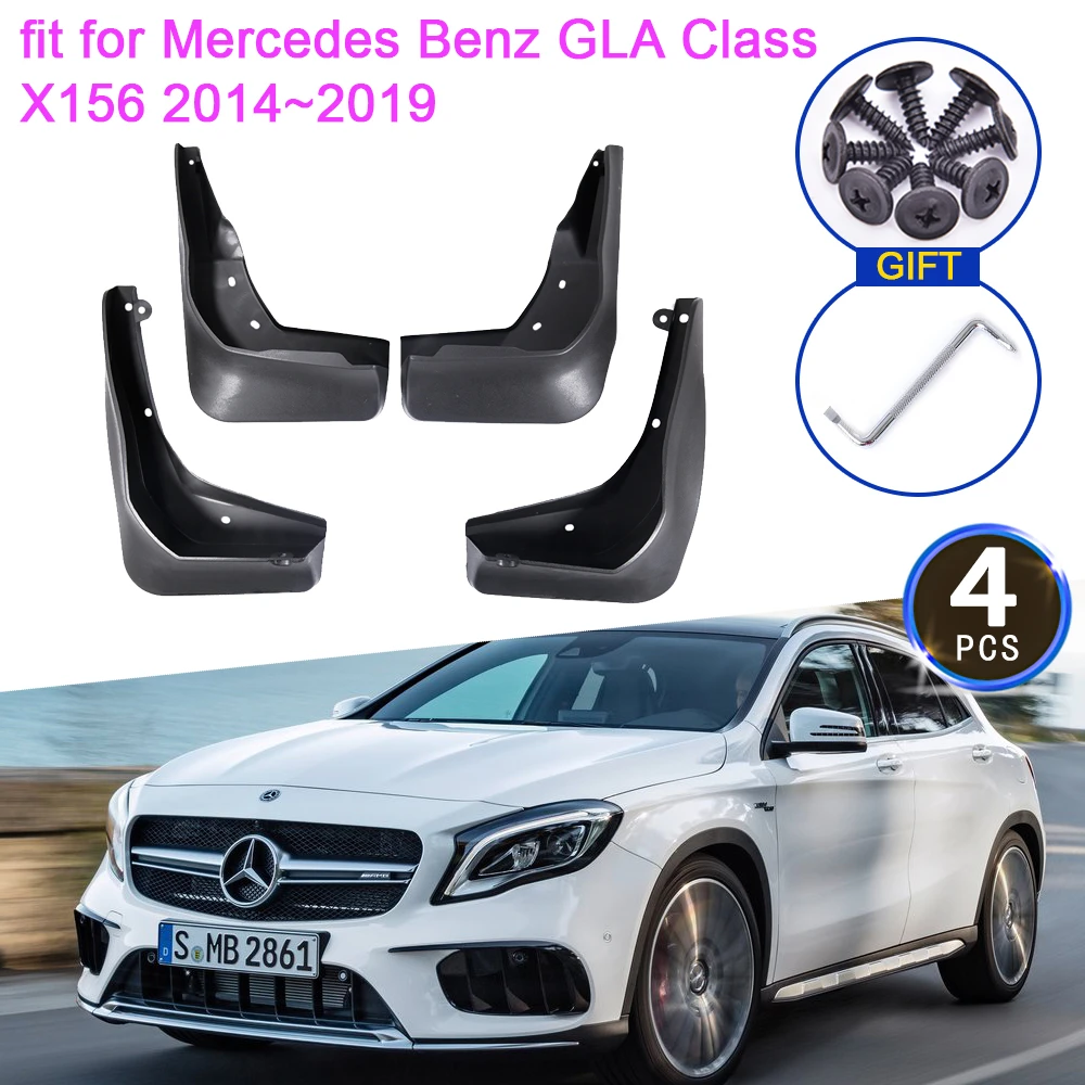 4x для Mercedes Benz GLA 180 200 220 250 260 AMG X156 Class 2014 2014 2016 2017 2018 2019 брызговики брызговики Fender