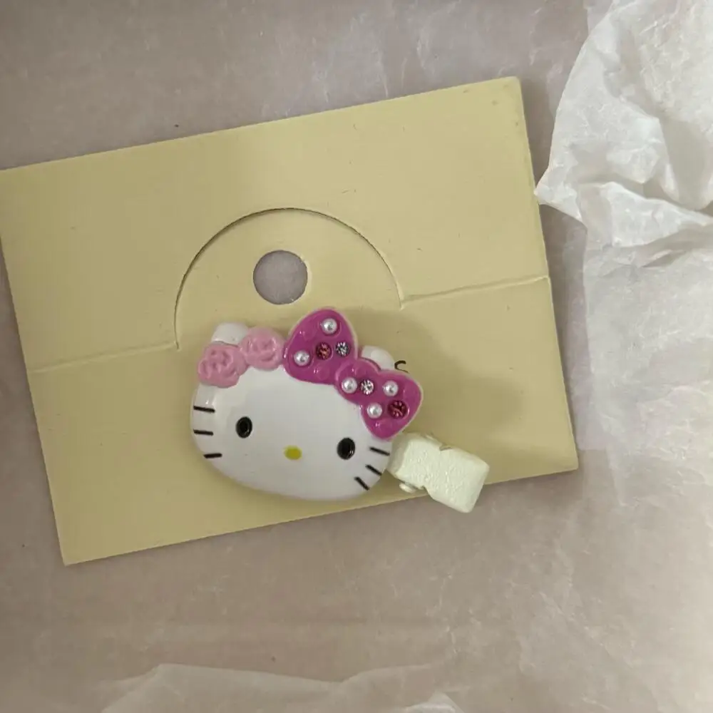 Заколки для волос Sanrio Hello Kitty, блестящие розовые кристаллы My Melody Kuromi, женские аксессуары для волос, милый головной убор для девочек, зажим для челки, подарок (art.: 3920d0e2782c3) - 3920d0e2782c3