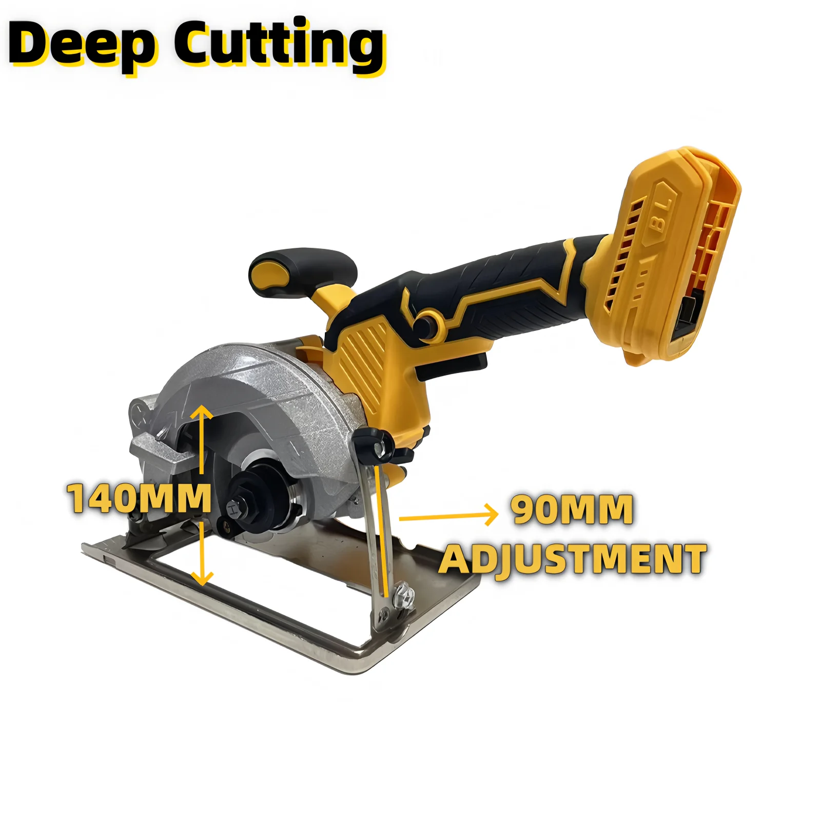 Фото Подходит для Dewalt, аккумулятор 20 В, 140 мм, бесщеточная электрическая циркулярная пила, внешний ротор, аккумуляторная мощная резка, деревообрабатывающие электроинструменты №4