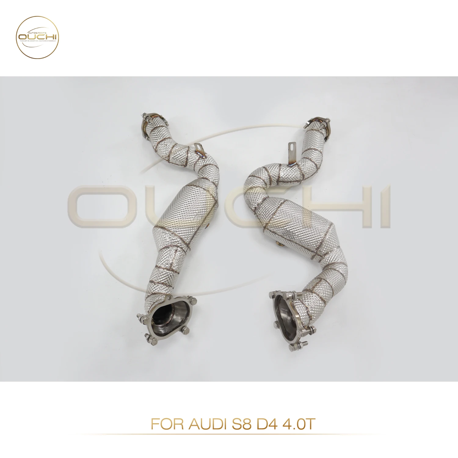 Фото OUCHI Catless выхлопная труба для Audi S8 D4 2013-2017 V8 4.0T без каталитических автопроизводительных деталей выхлопной системы №2