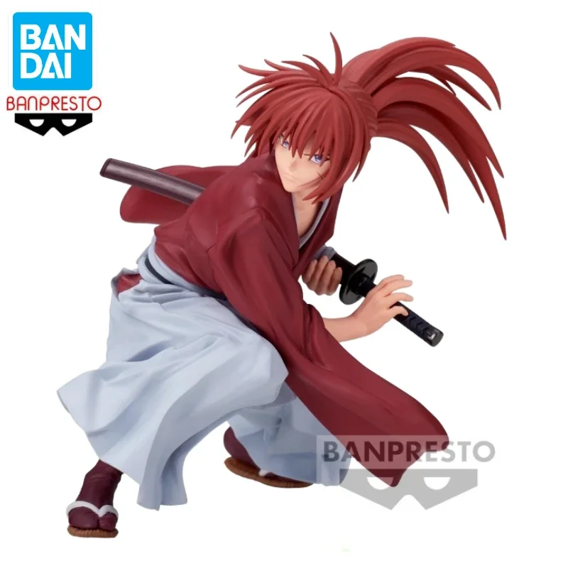 Bandai BANPRESTO VIBRATION STARS Himura Kenshin Аниме Фигурка Игрушка Подарочная модель Коллекция Хобби на складе