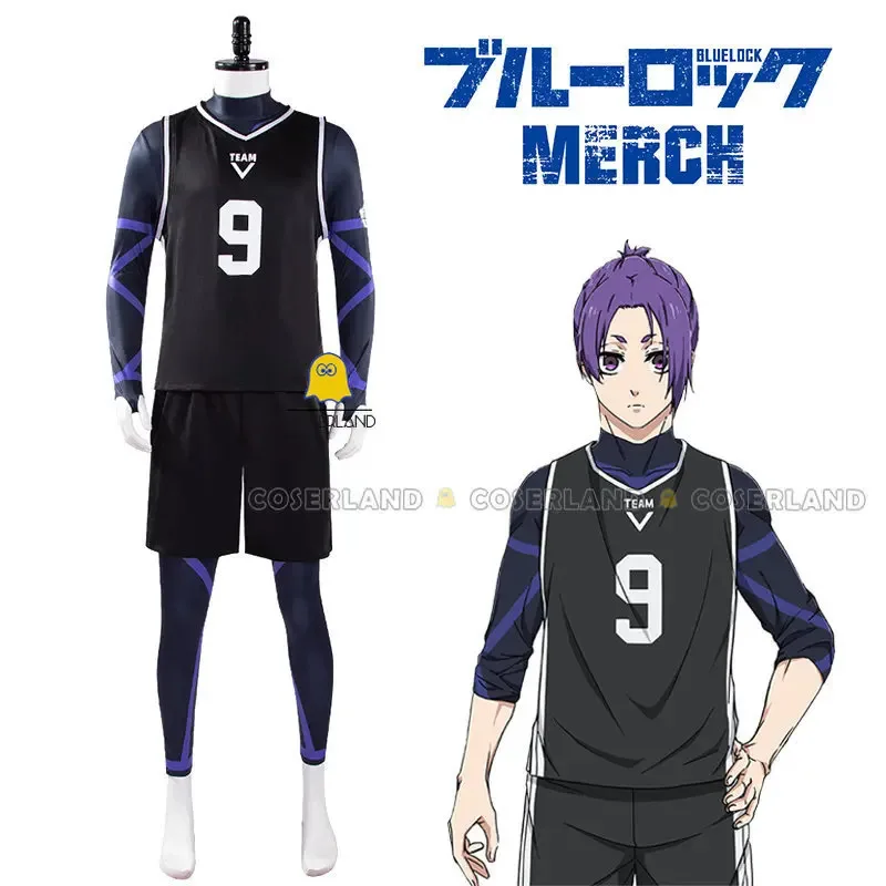 Фото CyAnime Blue Lock Nagi Seishiro Mikage Reo Косплей Костюм Парик Футбол Джерси Team V Спортивная одежда Isagi Yoichi Bachira Meguru Me №4