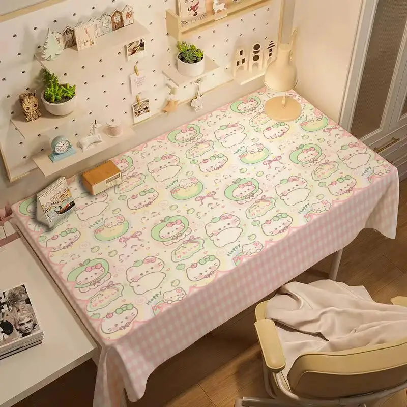 Фото Скатерть Sanrio Hello Kitty, милый мультфильм, аниме, новый стиль, скатерть, лучший Ins, студенческий принт, домашний кавайный модный праздничный подарок №4