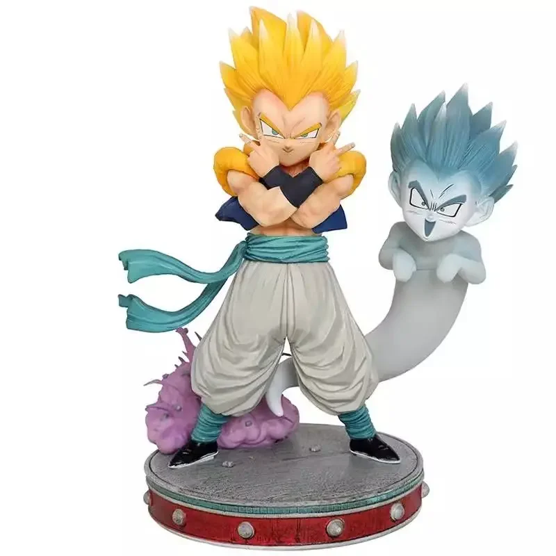 Фото Лидер продаж, аниме Dragon Ball, периферийные устройства CS S + версия Super Sikes, фигурка Wu Tian Super Saiyan, аниме-модель, орнамент, подарок №5