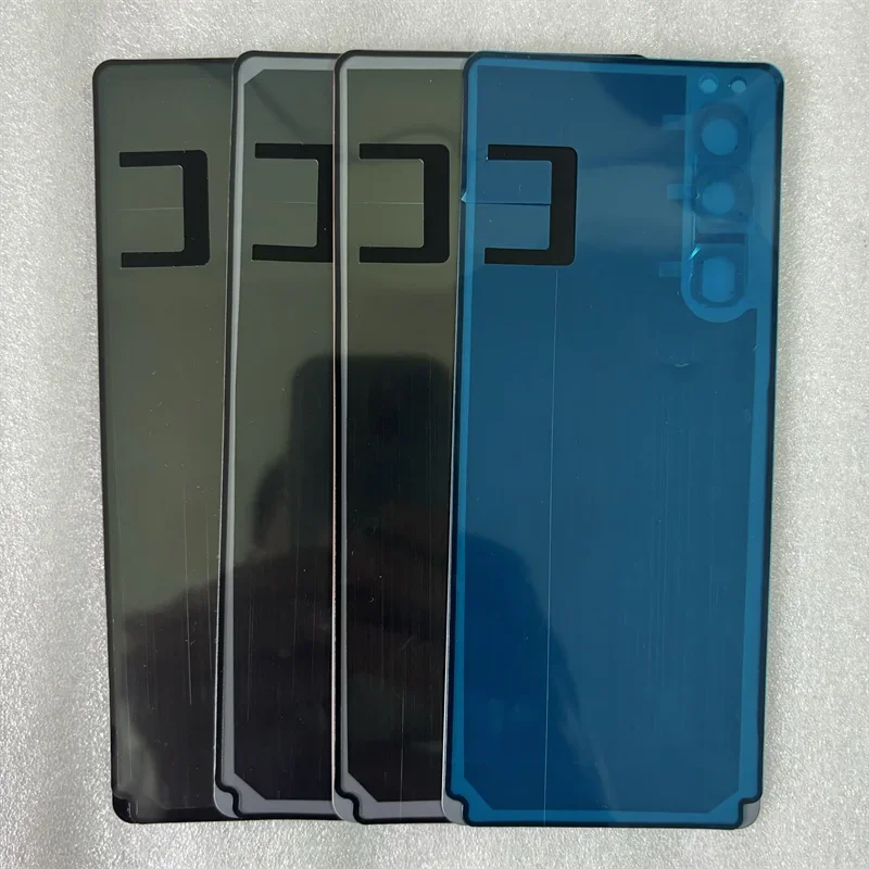 Фото Задняя крышка из стекла в стиле поп для Sony XPERIA 5iii XQ-BQ72 X5III XQ-BQ52 SO-53B, крышка корпуса батареи + запасные части для объектива камеры №2