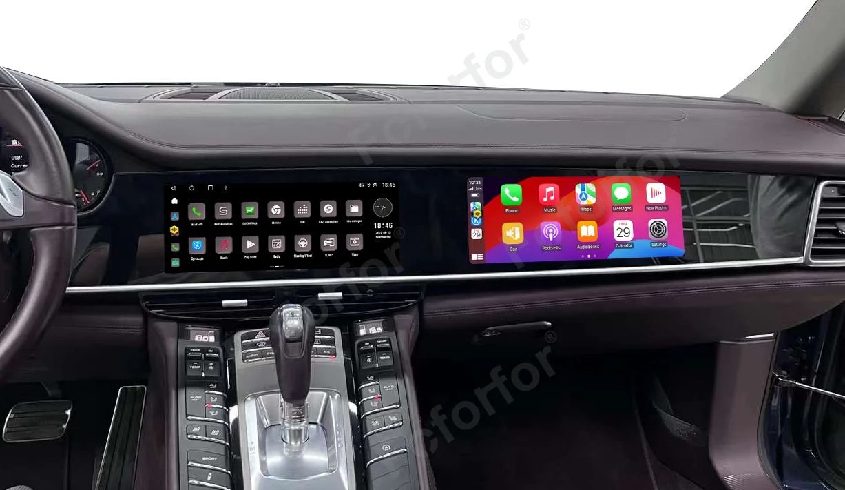 4G LTE Android радио для Porsche Macan 2010-2017 Автомобильный GPS Copilot двойной экран приборной панели цифровой инструмент мультимедийный плеер