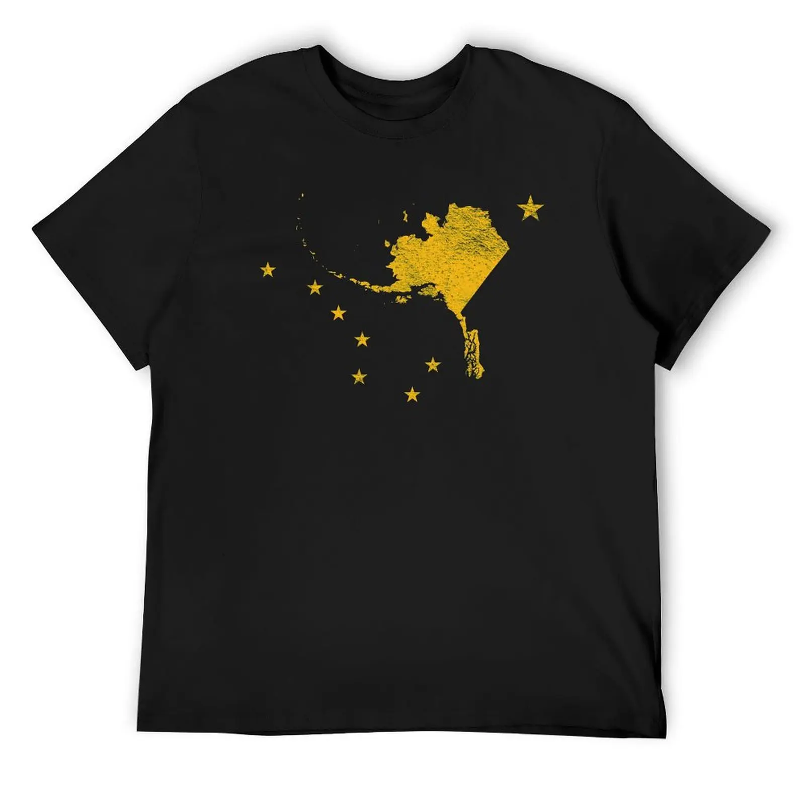 Футболка с флагом АЛАСКИ BIG DIPPER URSA MAJOR NORTH STAR MAP, летний топ, одежда в стиле хиппи, дешевые вещи, топы, футболка для мужчин