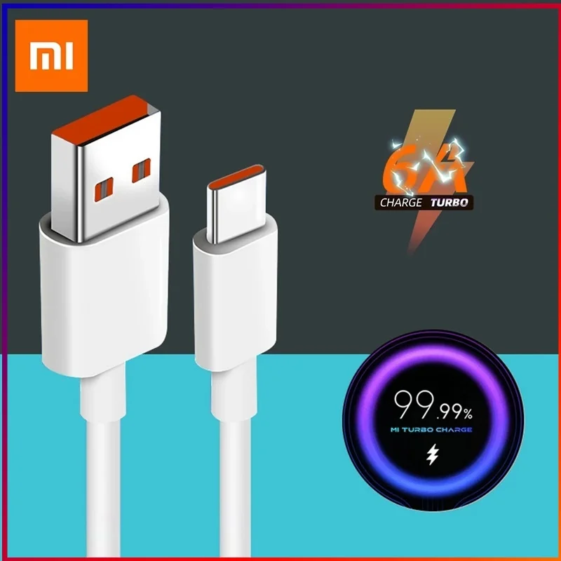 Оригинальное зарядное устройство Xiaomi 6A Usb Type-C, 120 Вт, турбо-кабель для синхронизации данных, кабель для быстрой зарядки для Mi 13 12 Ultra 11T Pro Poco X5