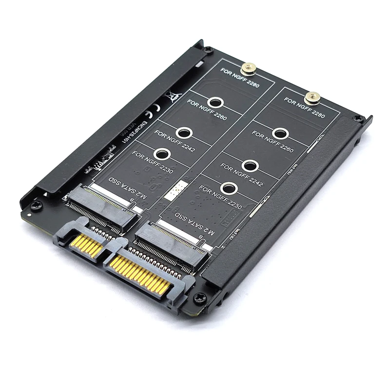 Металлический чехол с двумя ключами B + M M.2 NGFF SSD на 2,5 SATA 6 Гб адаптер карта с корпусом M2 NGFF в SATA адаптер M.2 SATA адаптер