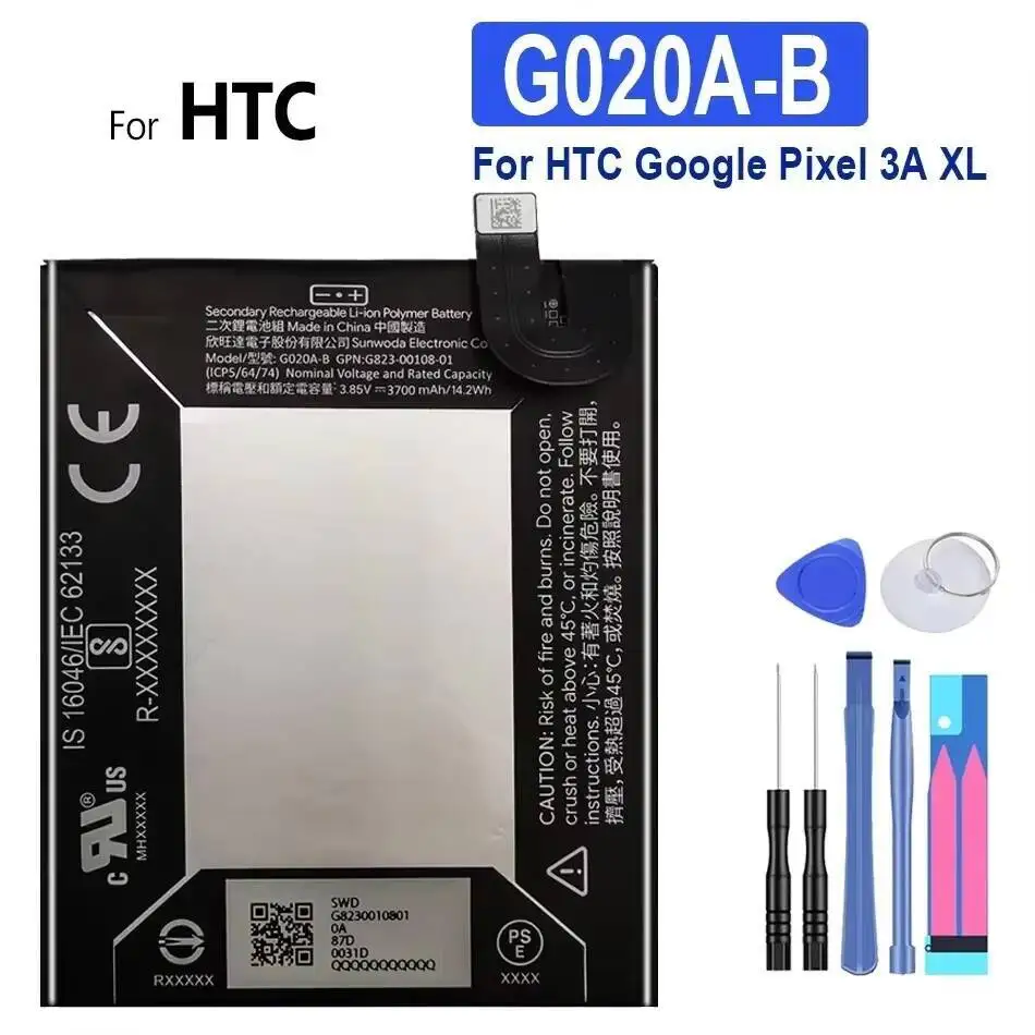 Премиальная замена, долговечная батарея для мобильного телефона Htc Google Pixel 3A XL 3700 мАч G020A-B Телефоны и аксессуары