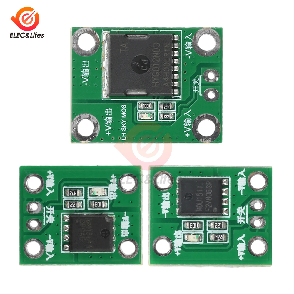 Фото 20A 50A 100A 5-26V высокая мощность MOS триггерный переключатель модуль драйвера полевая трубка ШИМ регулирование электронный переключатель управления №5