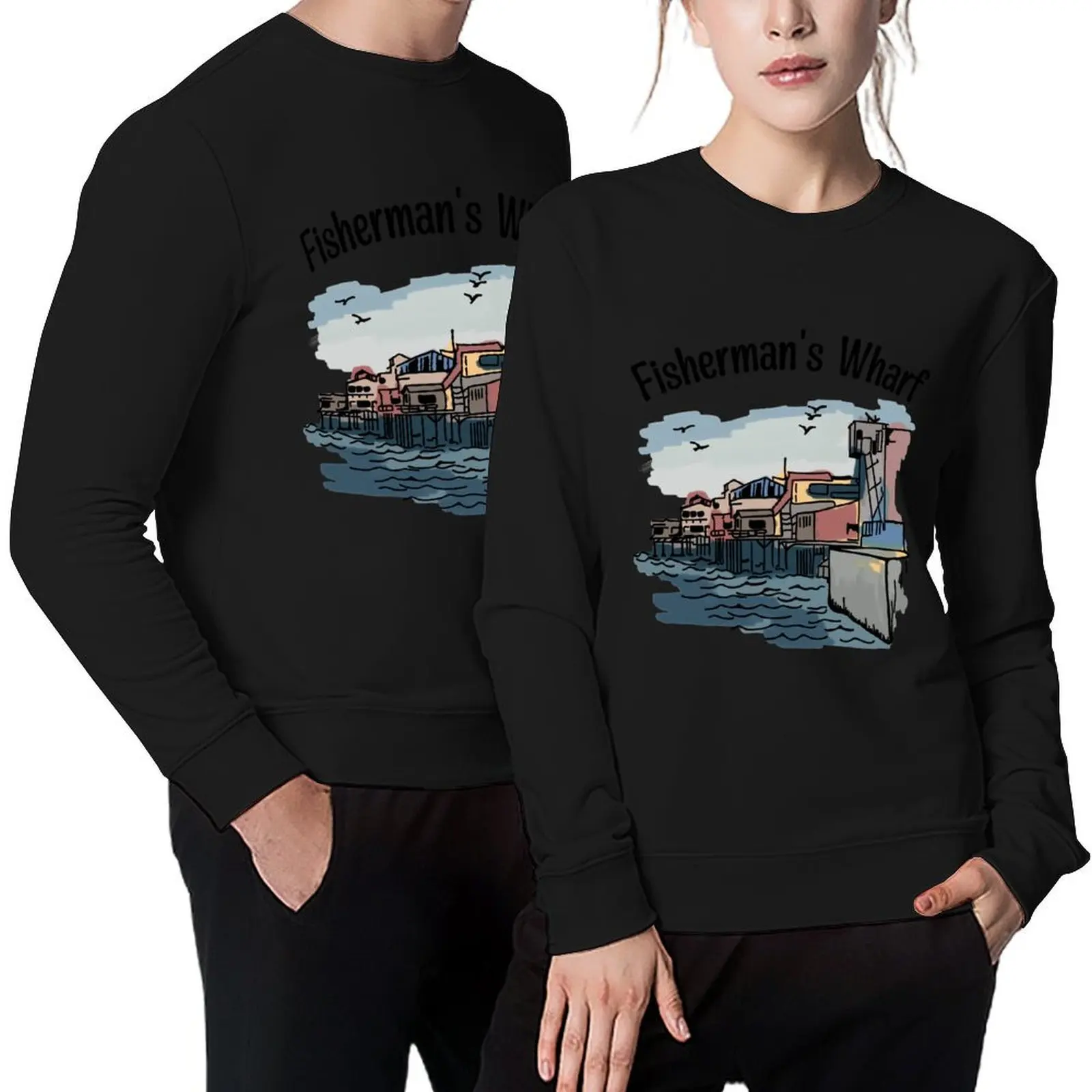 Пуловер рыбака Wharf, спортивный костюм, мужская толстовка, одежда для мужчин, мужская осенняя одежда, толстовка оверсайз