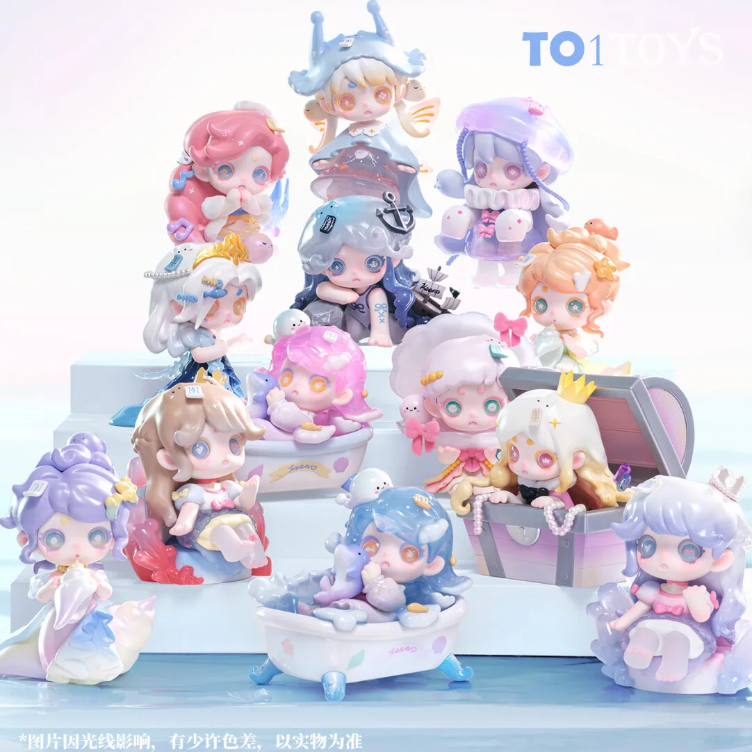 Keeno WISH ON THE SEA BREEZE Series Blind Box Toys Mystery Box Toys Cute Action Anime Figure Kawaii Model Gift for Girls Toys Модные Слепой Коробка Игрушки