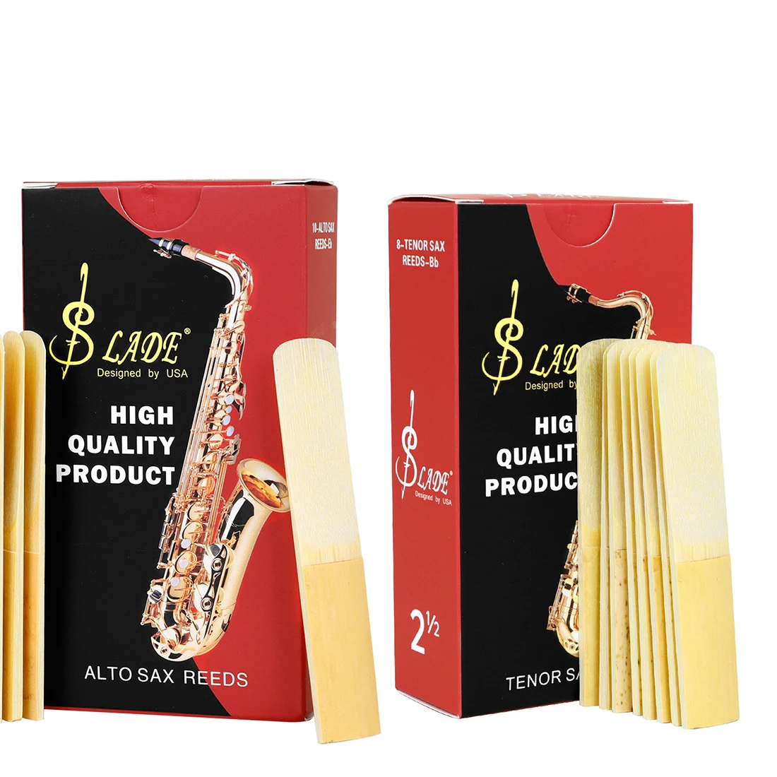 SLADE Eb Alto/Bb трости для тенор-саксофона, высококачественные трости для полировки саксофона, запасная часть для деревянных духовых инструментов