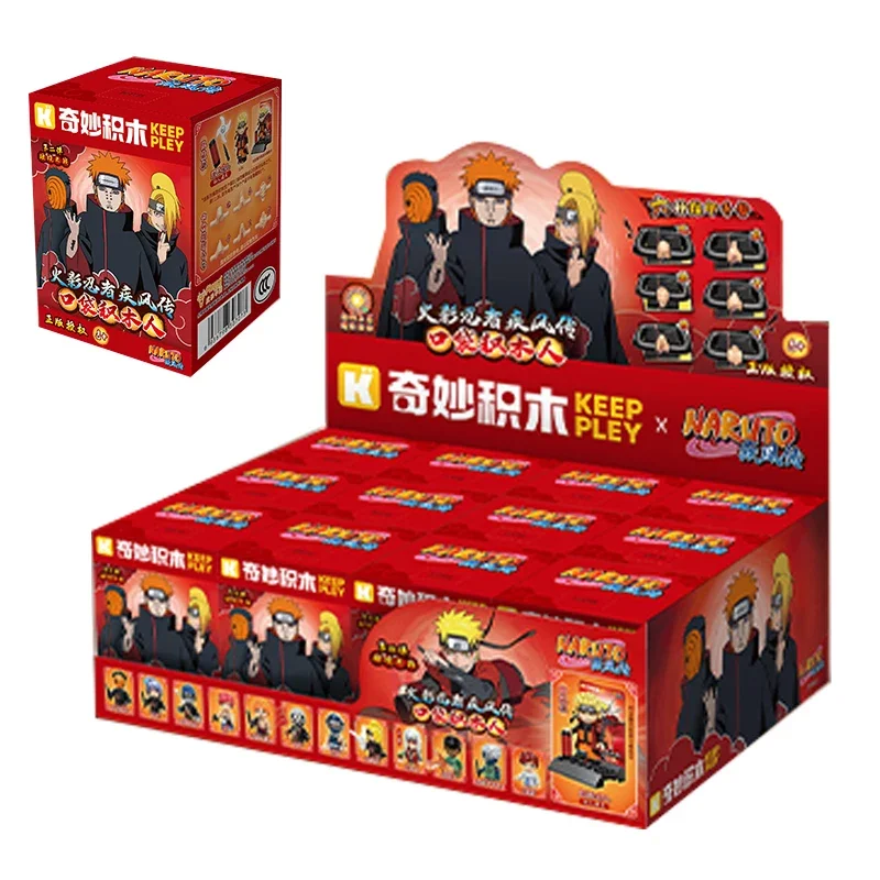 Keeppley Naruto: Shippuden карманный блок человек случайная собранная игрушка орнамент мультфильм второе издание подарок на день рождения аниме периферийные устройства