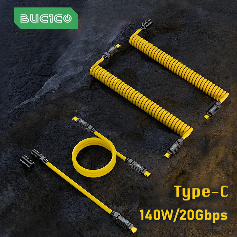 Кабель USB Type-C для передачи данных, 8K, 20 Гбит/с, PD3.1, 140 Вт
