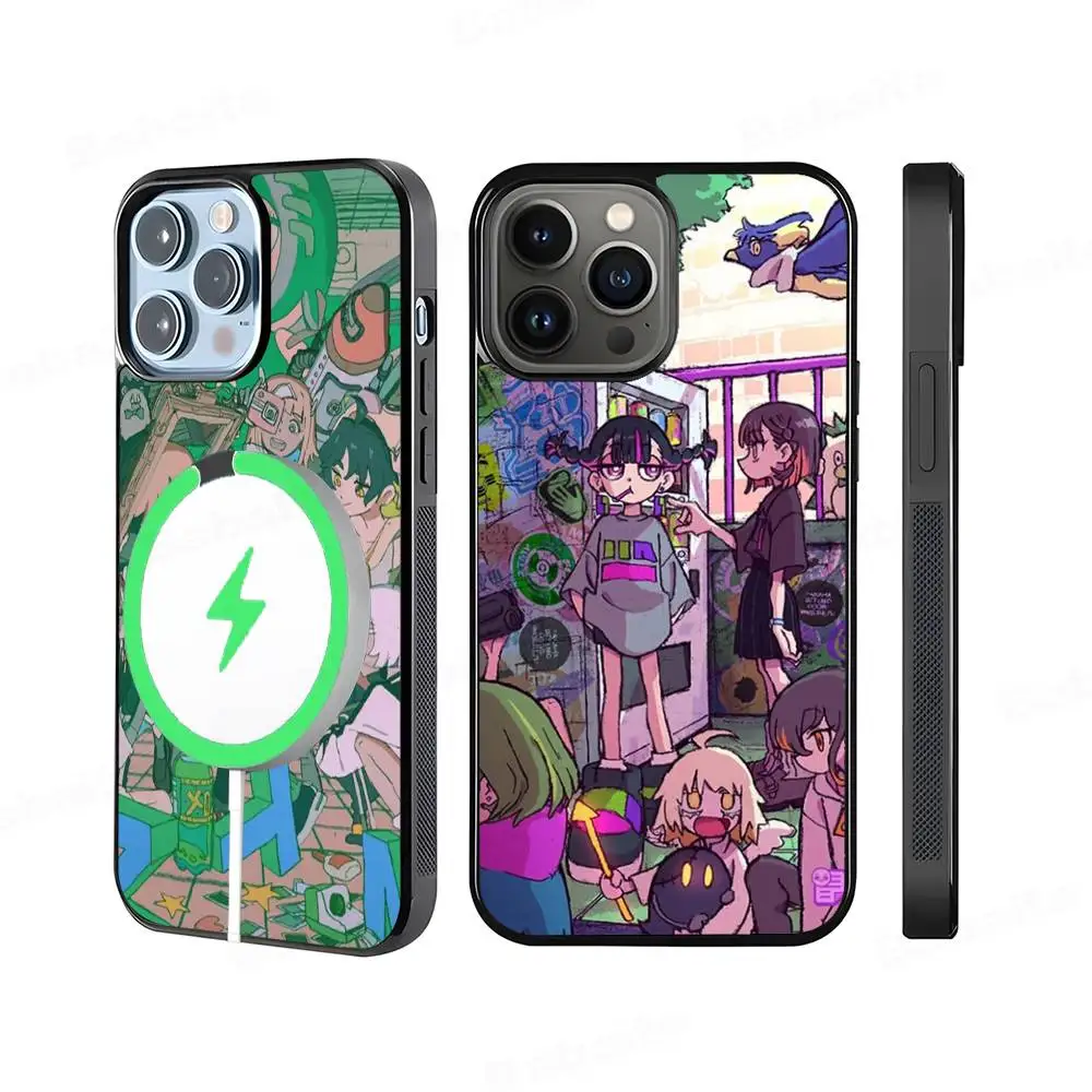 Чехол для телефона с рисунком Z-Zutomayo, магнитный чехол для iPhone 16, 14, 13, 12, 11, 15 Pro Max Plus, чехол для беспроводной зарядки Magsafe