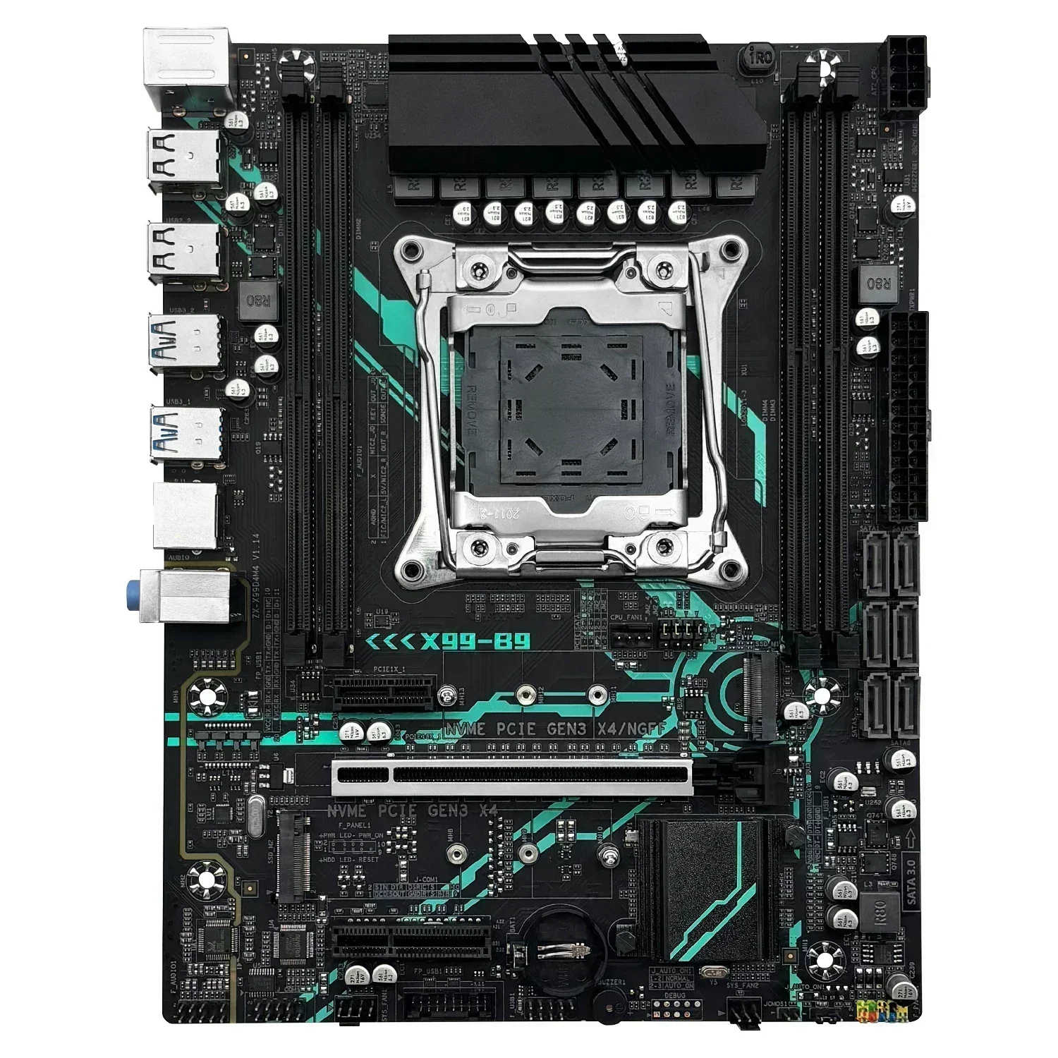 Фото MACHINIST B9 Kit X99 Материнская плата LGA2011-3 Процессор Intel Xeon E5 2650 V4 Набор ECC DDR4 16 ГБ ОЗУ Dual M.2 NVME SATA M-ATX №4