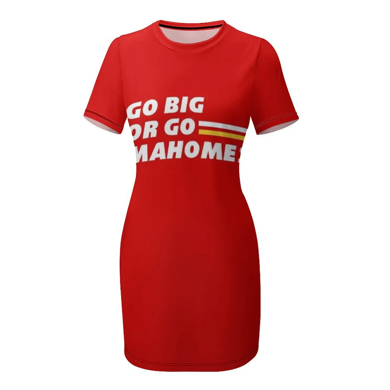 Фото Платье Go Big or Go Mahomes с короткими рукавами, винтажное платье для женщин, лето 202, женское платье 2025 г. №4