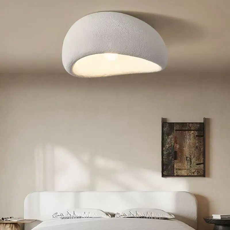 Фото Retro Japanese restaurant bedroom living room ceiling light Wabi Sabi designer Nordic personalized ceiling light E27 №2