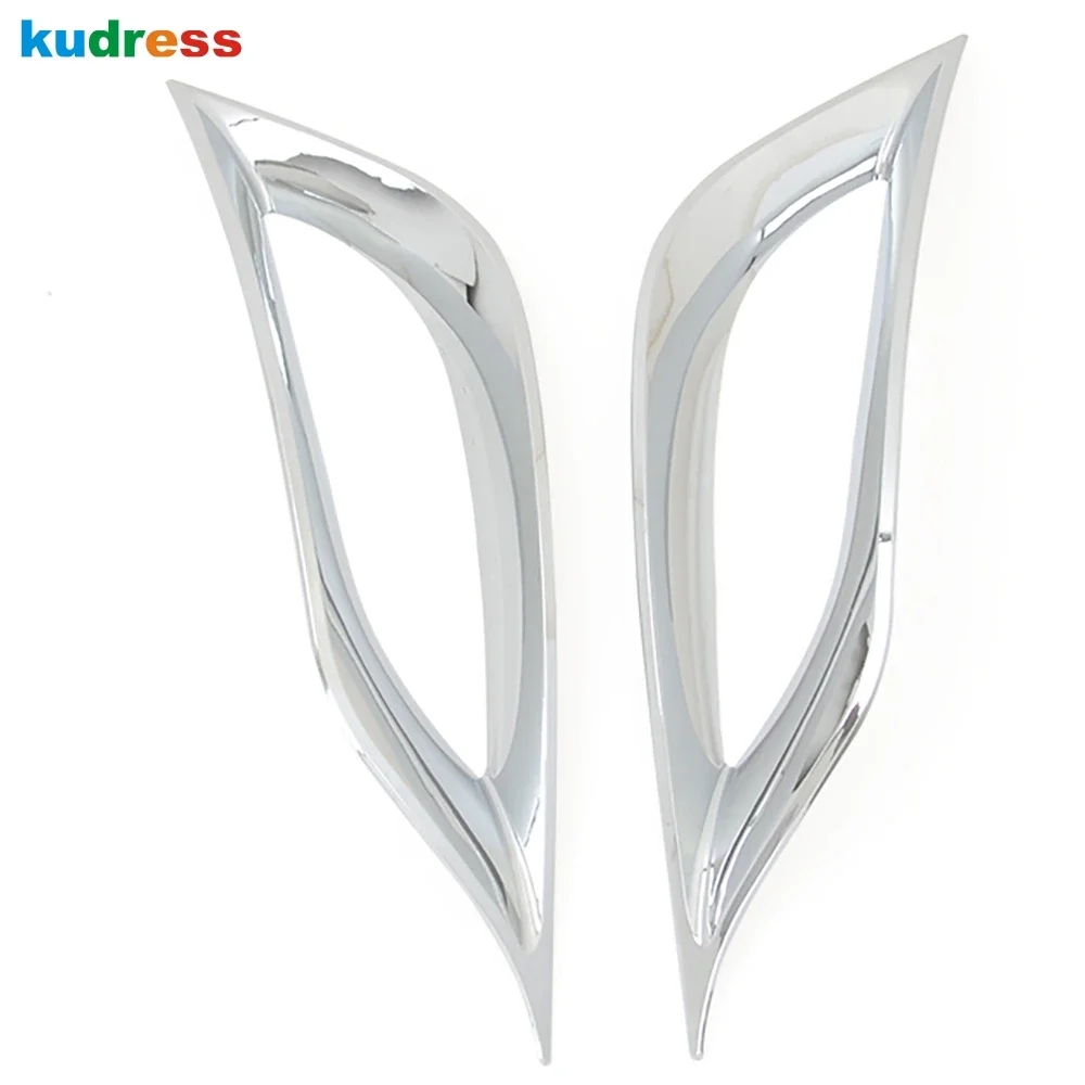 Фото Для Hyundai Sonata i45 2011 2012 2013 2014 хромированная крышка передней противотуманной фары автомобиля, накладка на фару, рамка, аксессуары №3