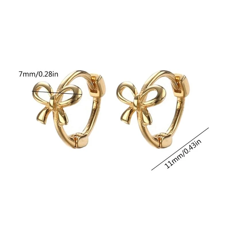 91AC Bowknot Серьги минималистские уш (art.: 3920cfdf3a68e) - 3920cfdf3a68e