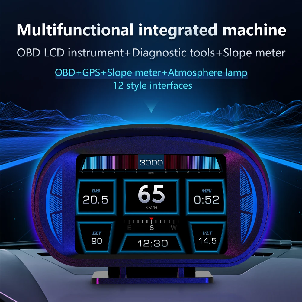 Для Subaru Forester XV Impreza WRX Legacy Outback BRZ автомобильный OBD2 GPS USB HUD проектор на лобовом стекле