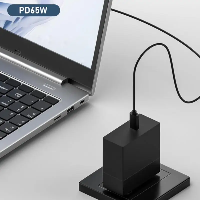 Фото Кабель питания USB C-DC 65 Вт USB Type C вход к DC Out зарядный кабель 4,92 фута USB PD к DC преобразователю шнур Type C папа к DC Power №4