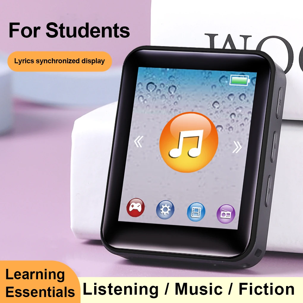 Mp3-плеер с 2,4-дюймовым TFT-экраном, поддержкой TF-карт, шумоподавлением и быстрой зарядкой