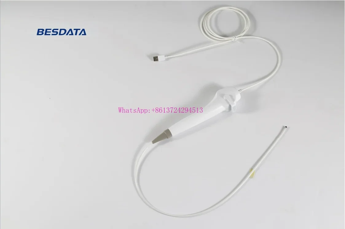 USB 3,8 мм гибкий прицел ENT Besdata HD камера ENT Throat Scope одноразовый риноларингоскоп