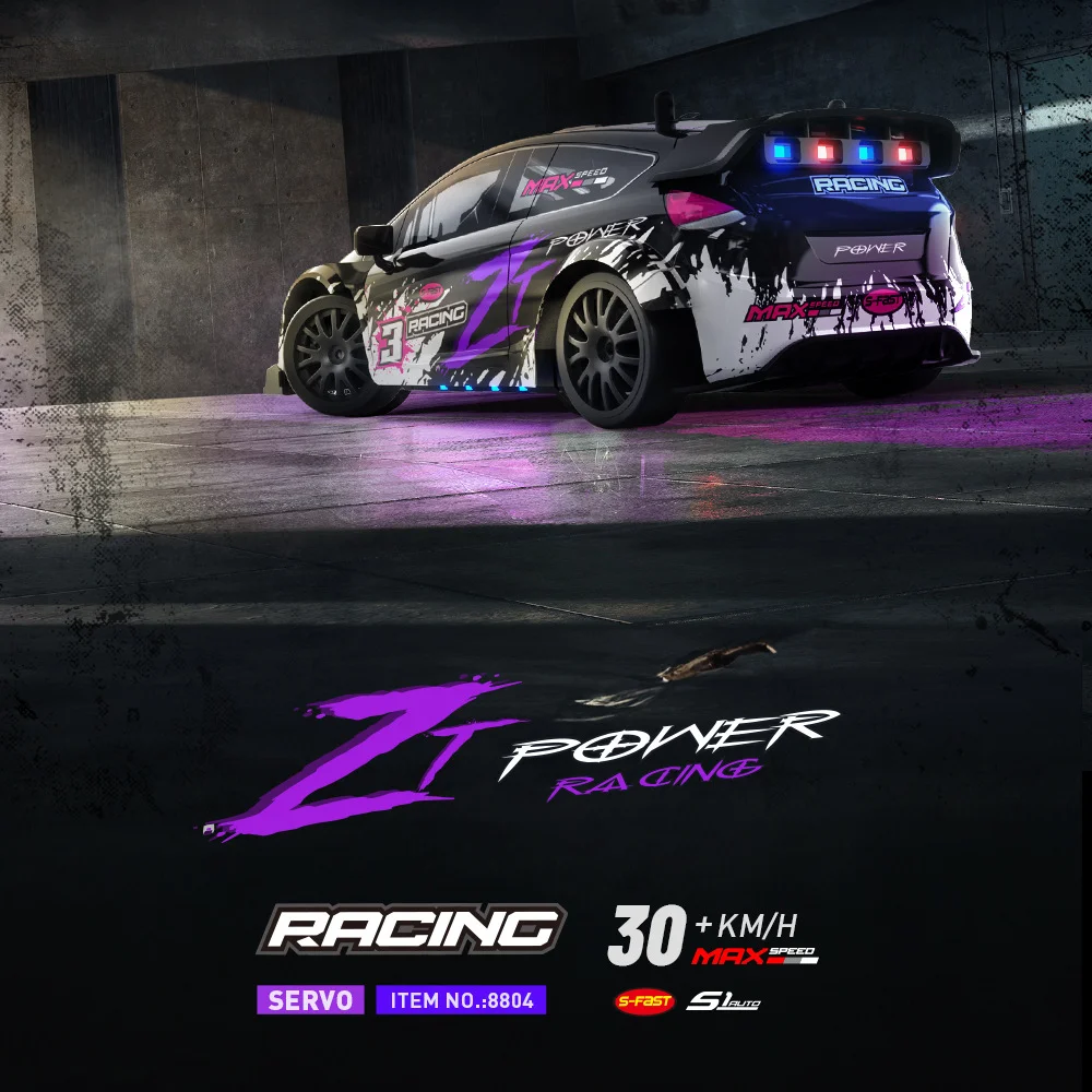 RC Drift Racing GTR 1/24 4WD 30 км/ч Высокая скорость со светом 2,4G Радиоуправляемая модель автомобиля Гоночная игрушка для соревнований для мальчиков