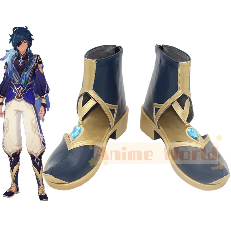 Genshin Impact Kaeya Sailwind Shadow новая кожа обувь для косплея