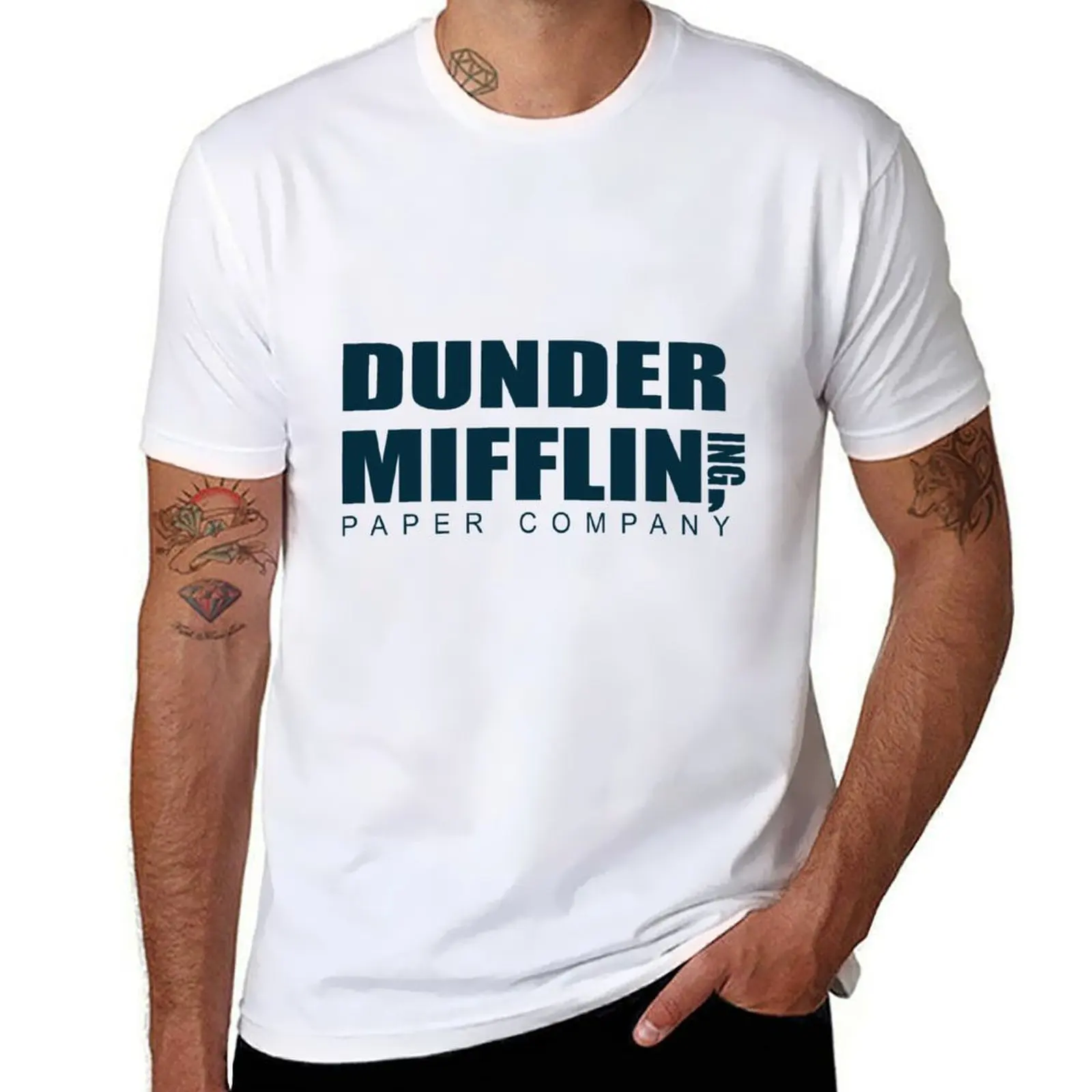 Футболка Mifflin Dunder Paper Company, забавная футболка, роскошная футболка для мужчин