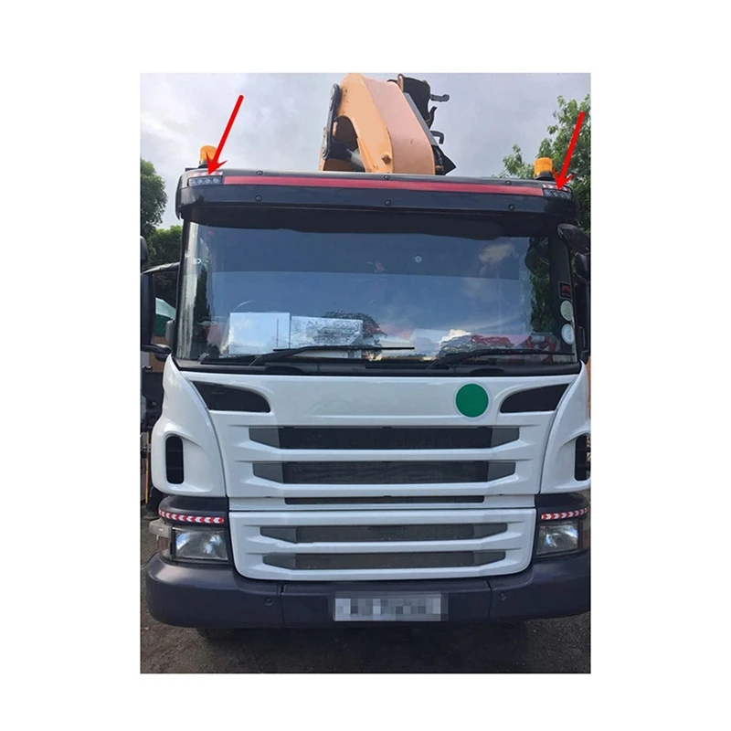 Лампа с солнцезащитным козырьком для грузовиков Scania, 1 шт., 24 В, желтая, 1798980, 1910437