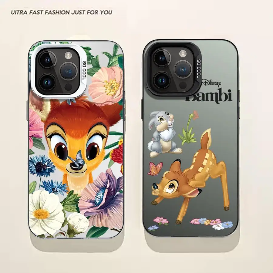 Чехол для iPhone 14, 11, 13, 12, 16 Pro Max 15 Plus 16e, задняя крышка телефона Disney Bambi Deer