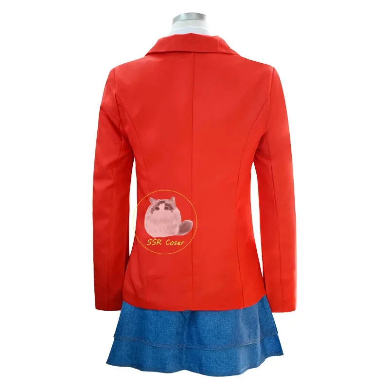 АА ★ COS EWS Rebelde Косплей Костюм Школьная форма Красный костюм Куртка Юбка Рубашка Галстук Полный комплект Хэллоуин Вечеринка Костюм Новый 2025