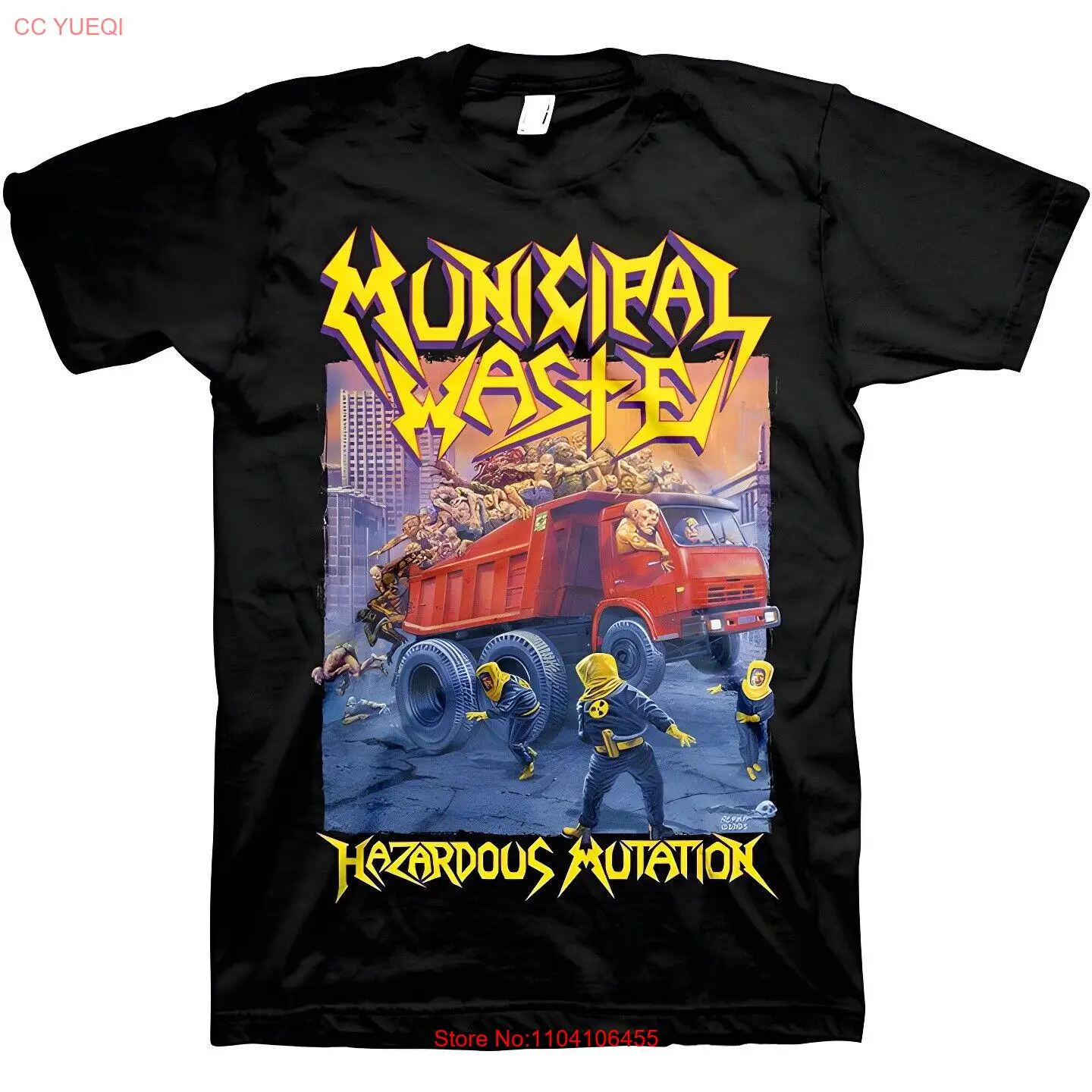 Authentic Municipal Waste Hazardous Mutations T-Shirt S-2XL NEW
