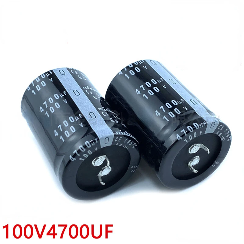 Фото 100v470 0uf Алюминиевый электролитический конденсатор 25X50 30X40/50/60 35 мм усилитель мощности аудио фильтрация аудиофил звук 4700uf100v №1