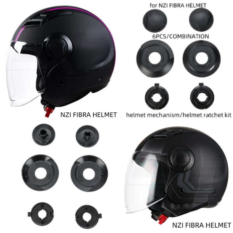 6 шт. для NZI FIBRA Pivot Kit, основание шлема для AXXIS MT-V-18C/31, аксессуары для солнцезащитного козырька, сменные аксессуары для шлема