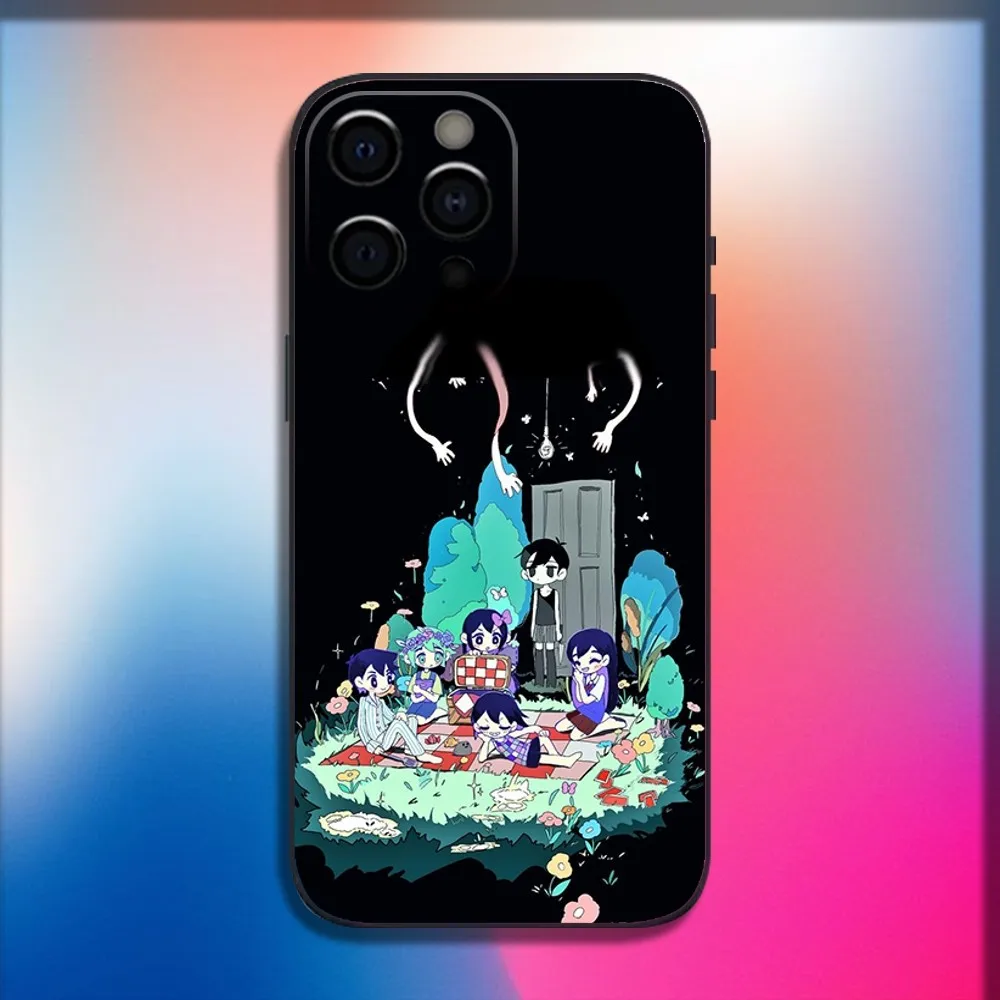 Фото O-Omori Game Phone Case For iPhone 16,15,14,13,12,11,Pro,X,XS,Max,XR,Plus,Mini Soft Black Cover №2