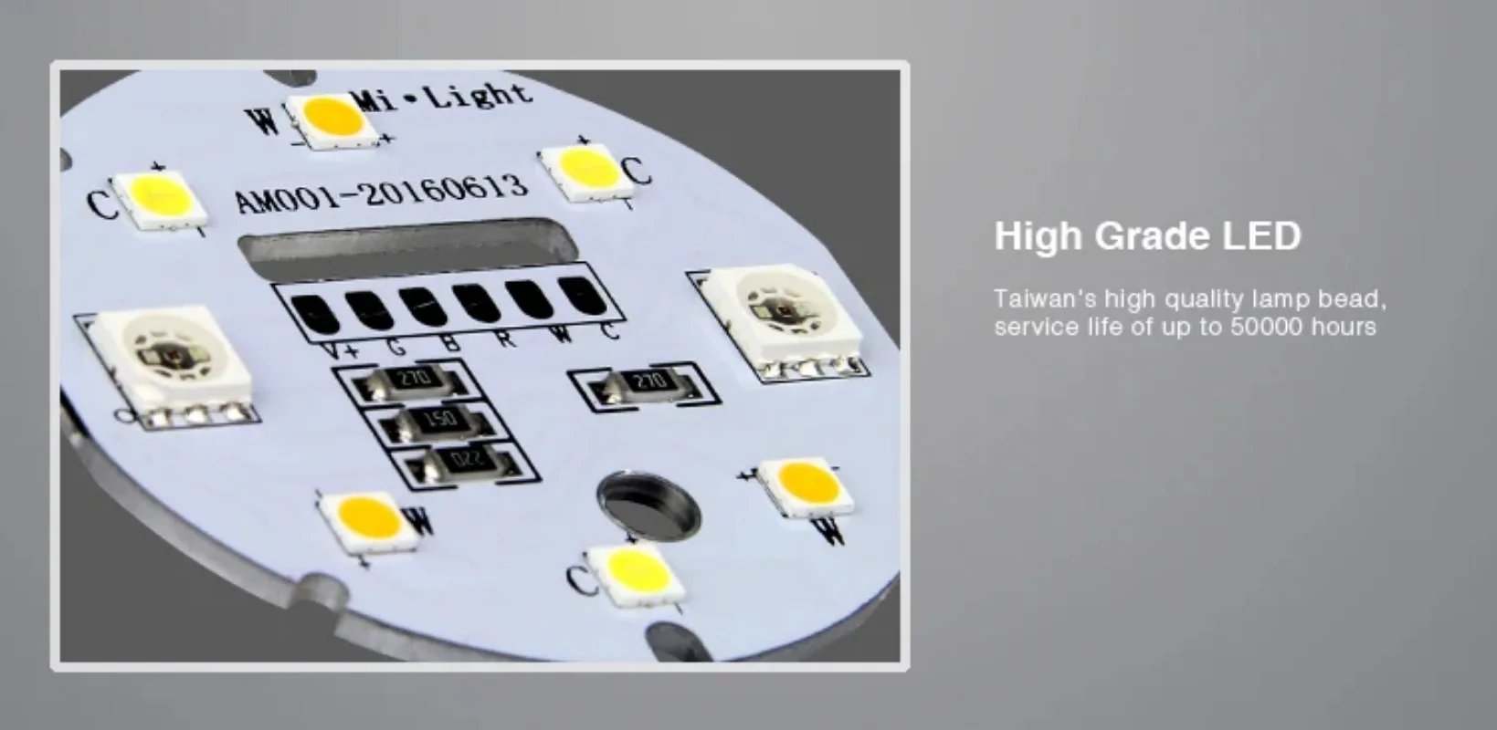 Фото Светодиодная лампа с регулируемой яркостью RGB + теплый белый + белый (RGB + CCT) Прожектор для внутренней гостиной MiLight AC86-265V 4W Светодиодная лампа GU10 №5