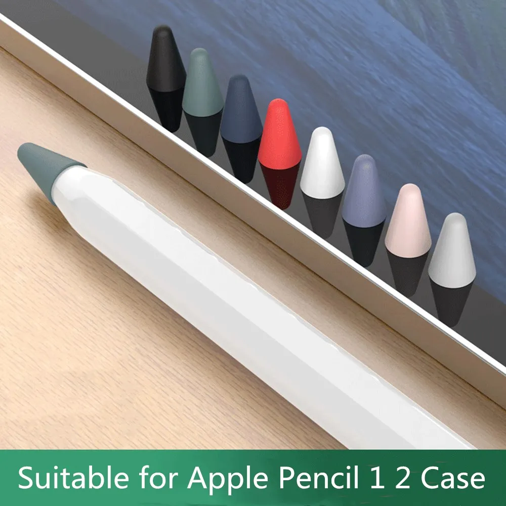 Фото 8 шт., Силиконовые Запасные наконечники для карандаша, чехол для Apple Pencil 1-го 2-го поколения, беззвучные силиконовые наконечники для iPad Pencil 1 2 №5