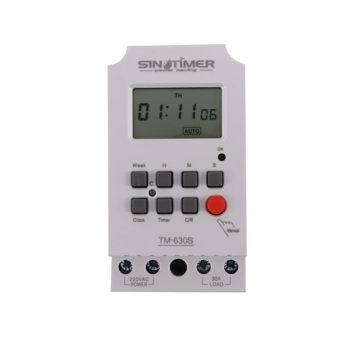 Цифровой таймер Sinotimer, 220 В, с большим экраном