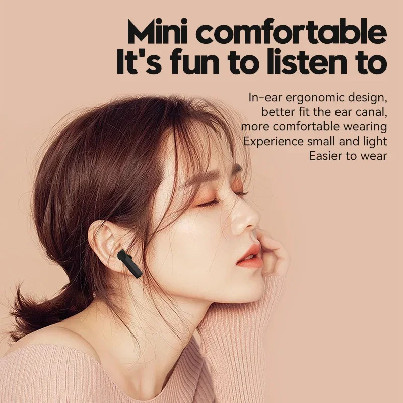 Фото F2 Bluetooth-наушники Mini TWS Спортивные наушники Беспроводные Bluetooth-наушники 5.2 Бизнес-гарнитура Touch Edition №5