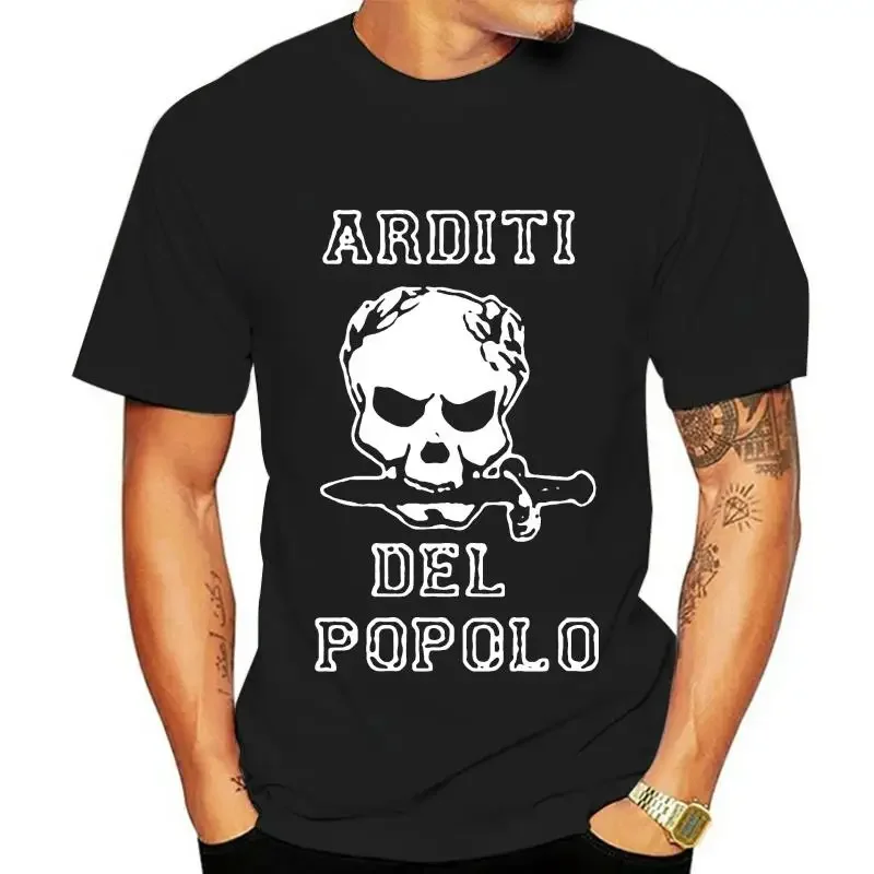 Футболка Arditi del popolo с навыками зла, модная уличная одежда, тренд в стиле хип-хоп, летняя Универсальная футболка с круглым вырезом и короткими рукавами для мужчин и женщин